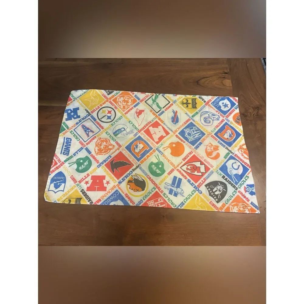 Vintage NFL Team Pillowcase Perma-Prest Muslin